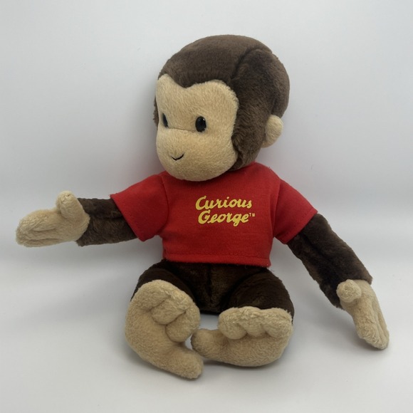 Gund Kohls Care Curious George Vintage Plush Red Shirt 2001 11" - Picture 2 of 7